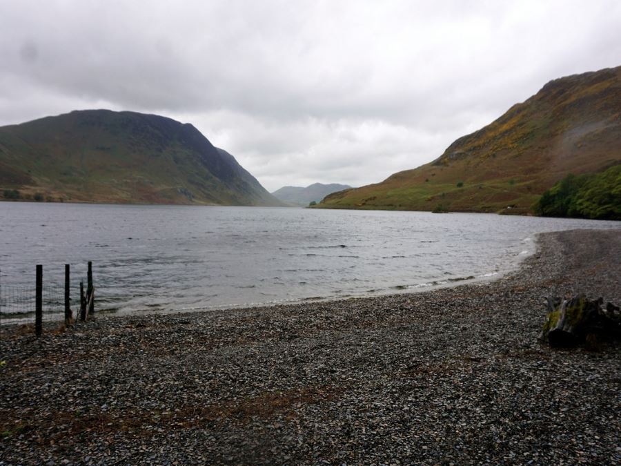 Crummock Water from the Rannerdale Knotts Hike in Lake District, England