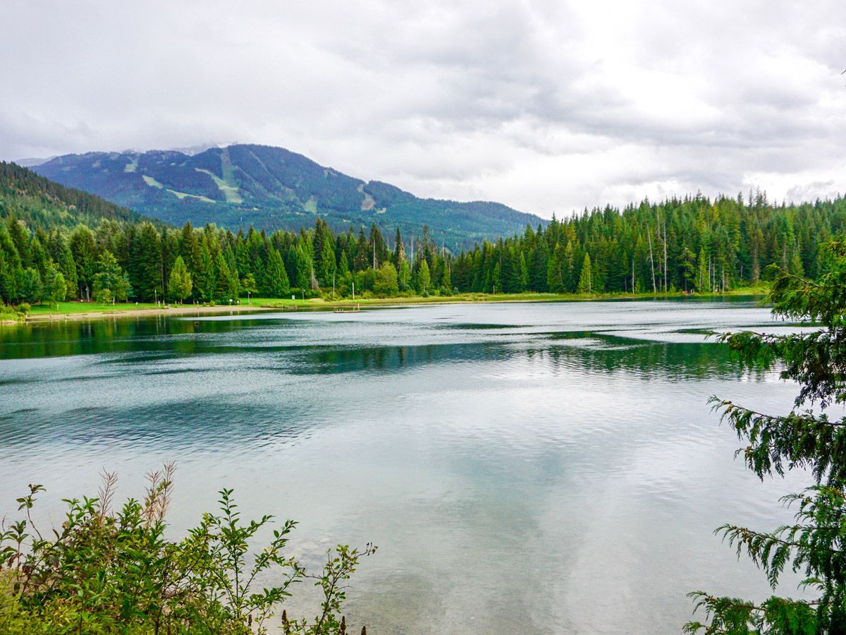 Lake views of the Lost Lake Hike in Whistler, Canada