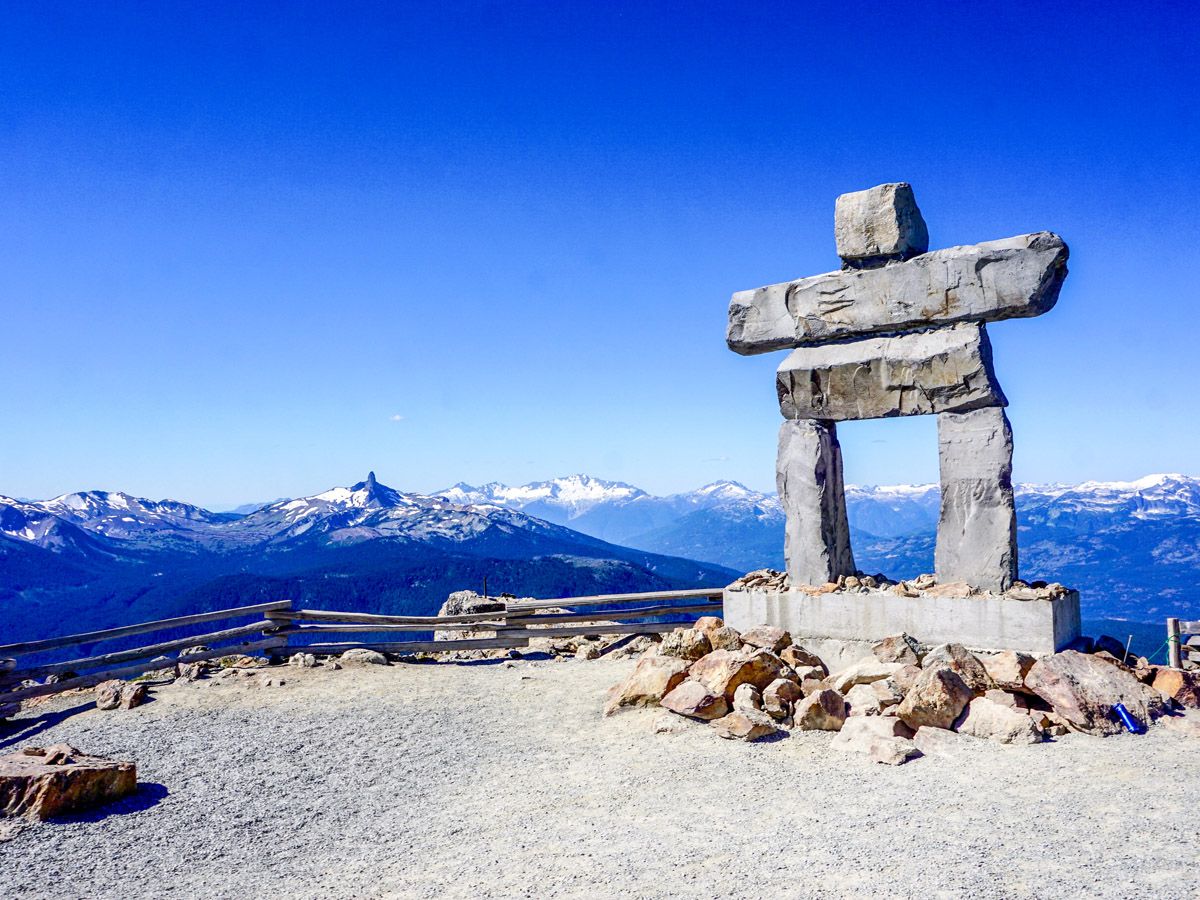 Mountain view at High Note Trail Hike in Whistler