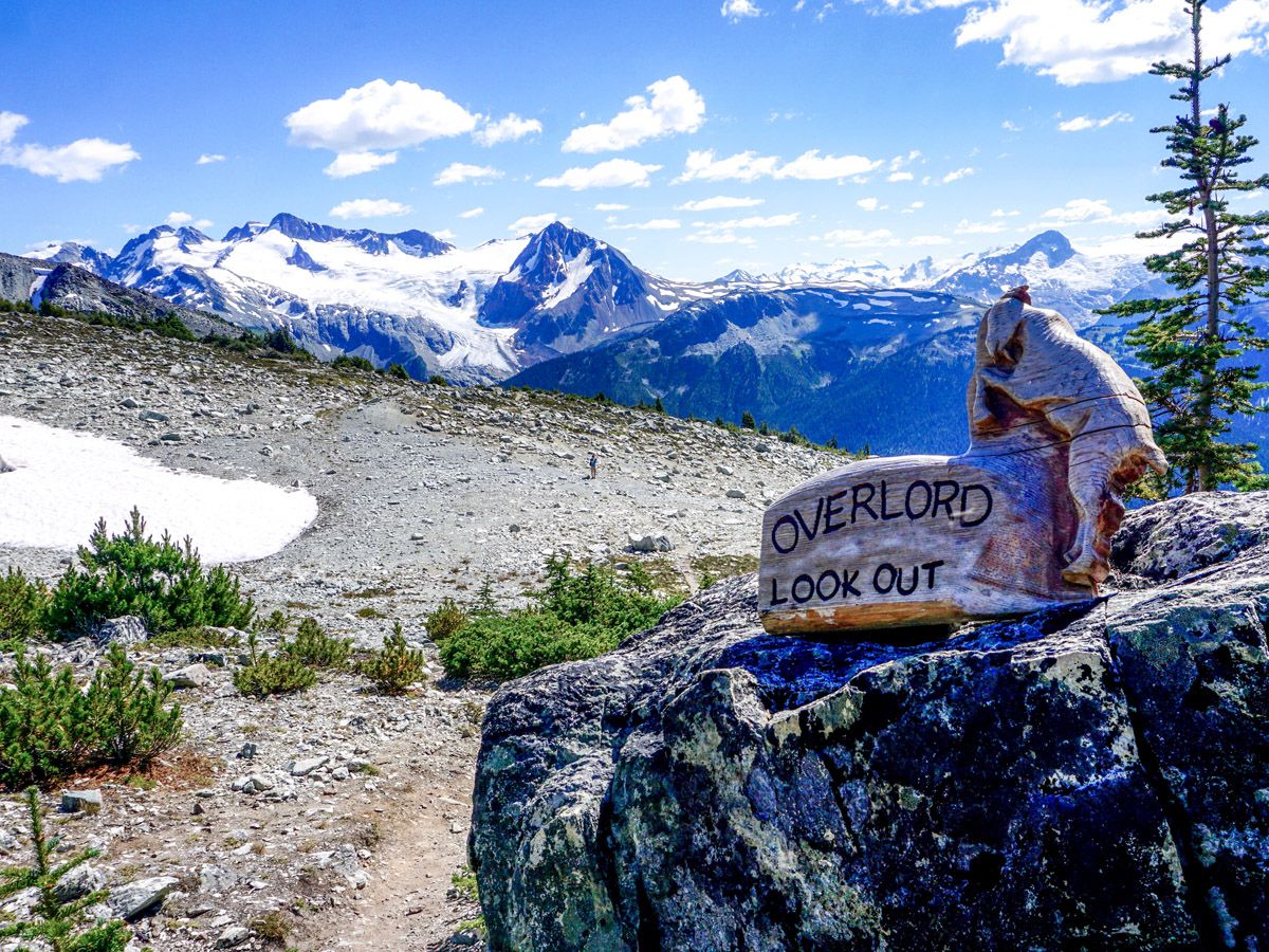 Overlord Lookout on the top of the Blackcomb Meadows Hike in Whistler, British Columbia
