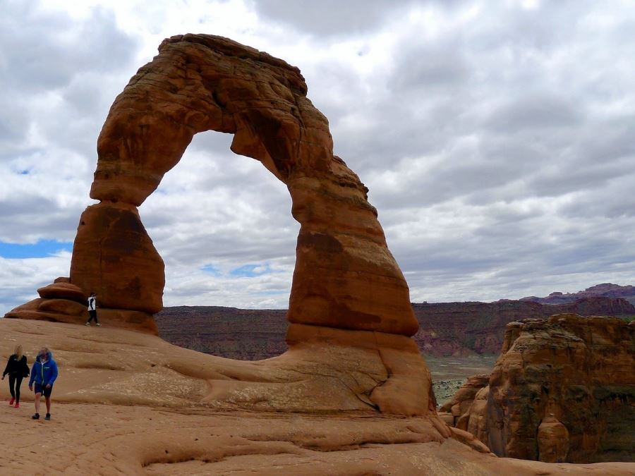 Delicate Arch trail is one of top 10 best hikes around Moab and Arches National Park