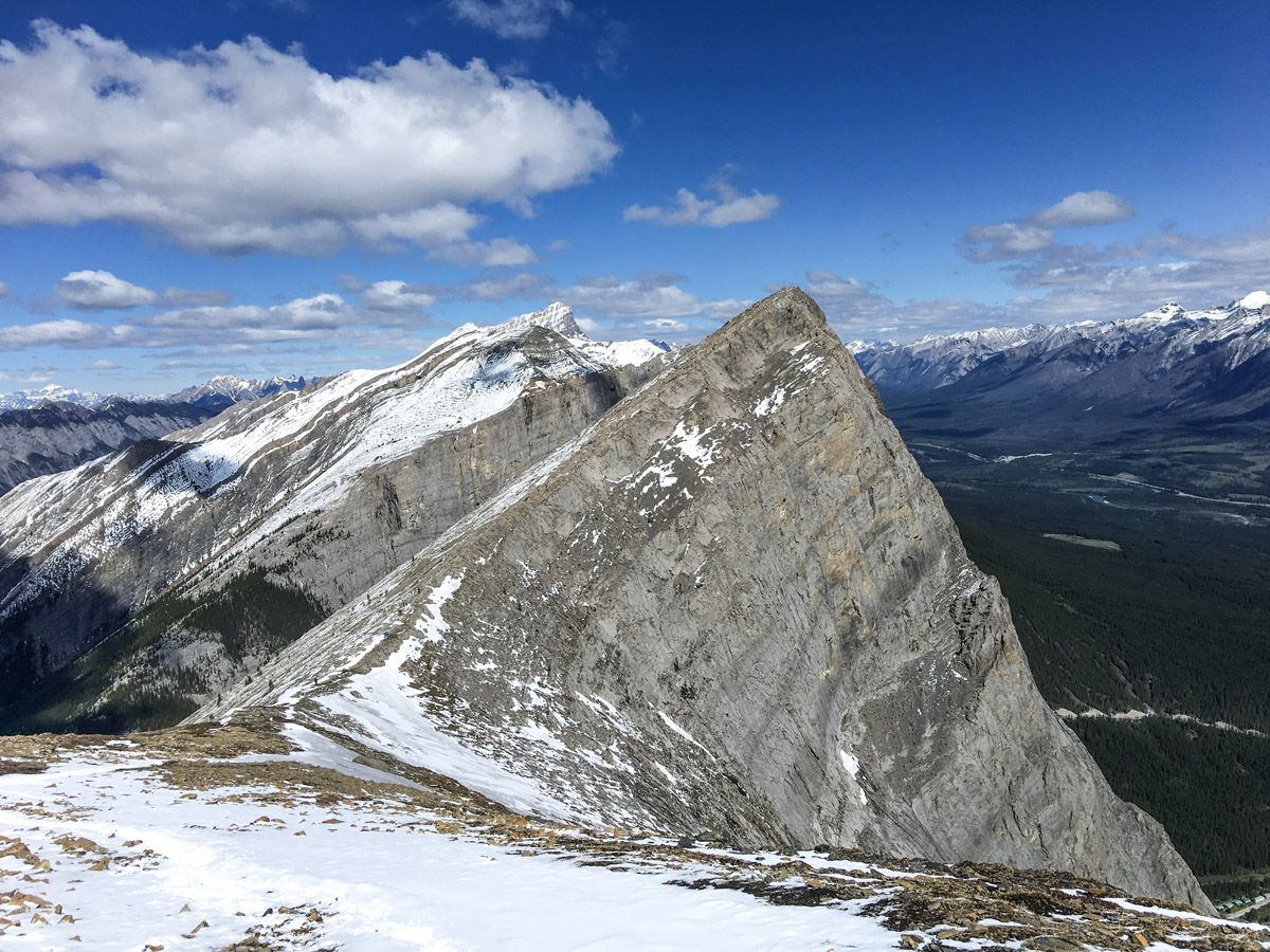 Mountain Top on the Ha Ling Peak, Miners Peak & The Three Humps Hike from Canmore, the Canadian Rockies