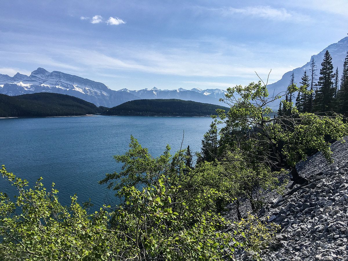 Scenery of the Aylmer Lookout via Lake Minnewanka Hike near Banff