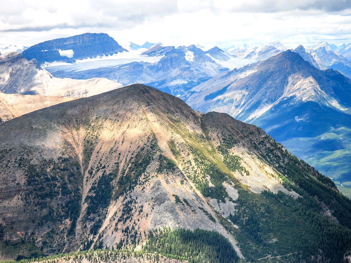 Mountain at Mount Fairview Summit Hike in Lake Louise