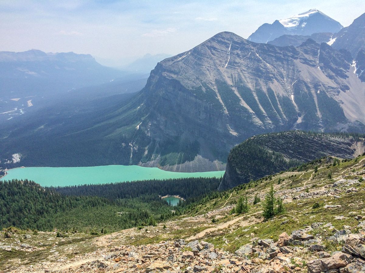 Lake views from the Mount St. Piran Hike near Lake Louise, Banff National Park, Alberta