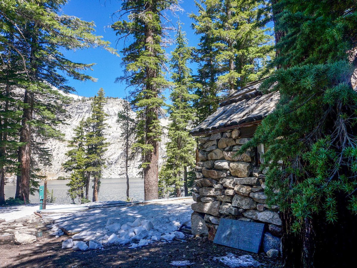Small cabin at Mount Hoffman Hike in Yosemite National Park