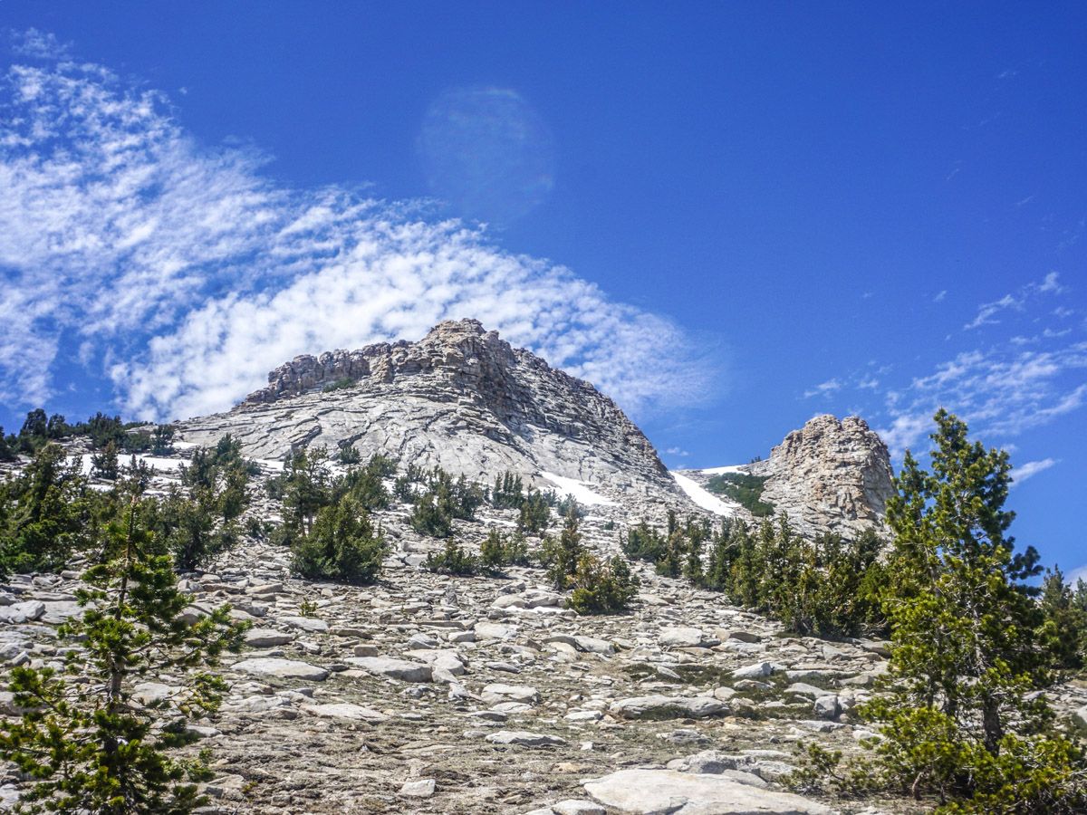View of Mt Hoffman at Mount Hoffman Hike in Yosemite National Park