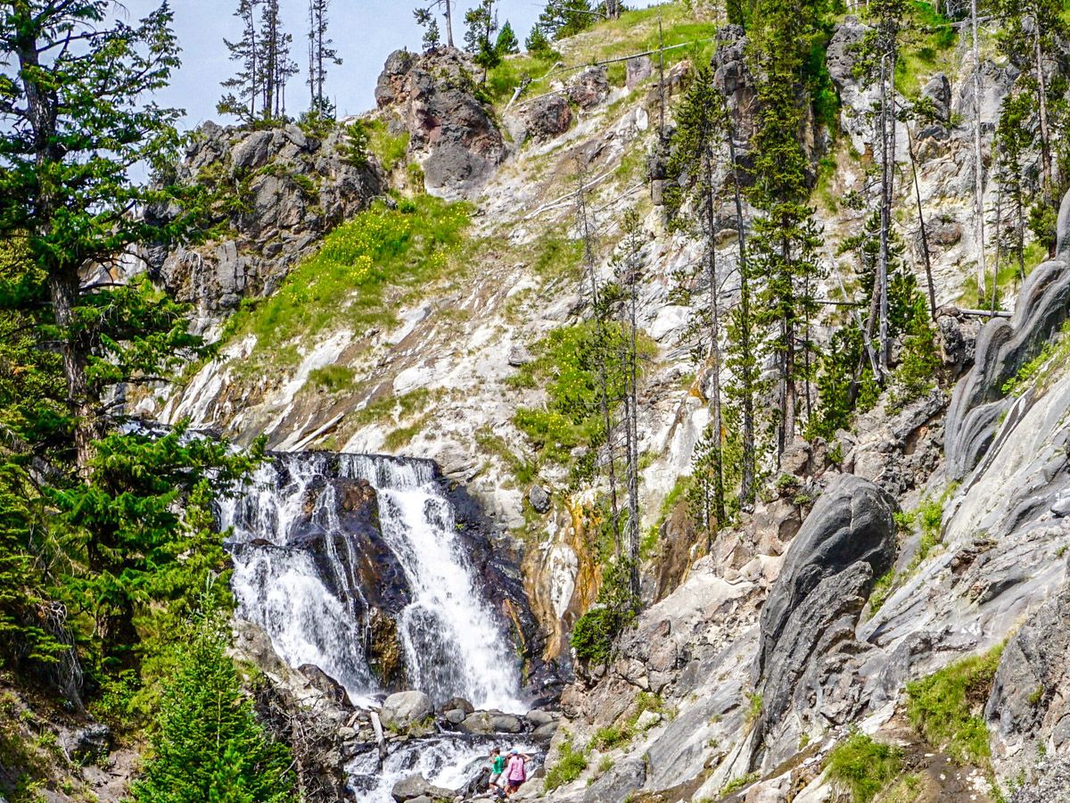 Mountain at Mystic Falls Hike in Yellowstone National Park