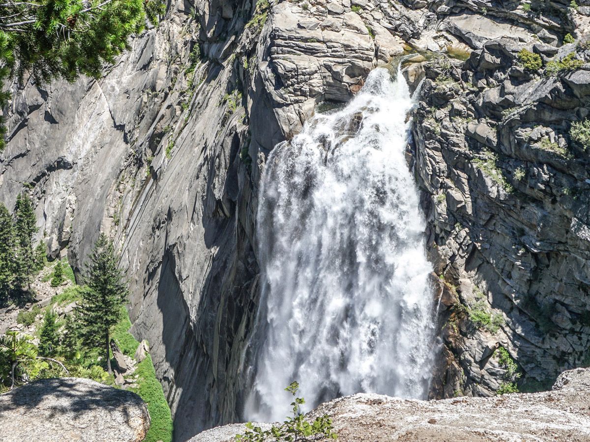 Nevada Falls at Hike Mist Trail in Yosemite National Park