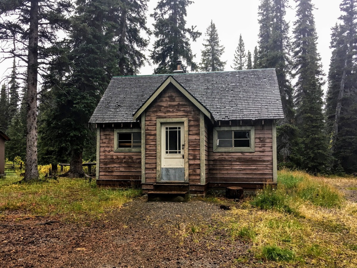 Warden cabin on the Nigel Pass Hike from the Icefields Parkway near Banff National Park