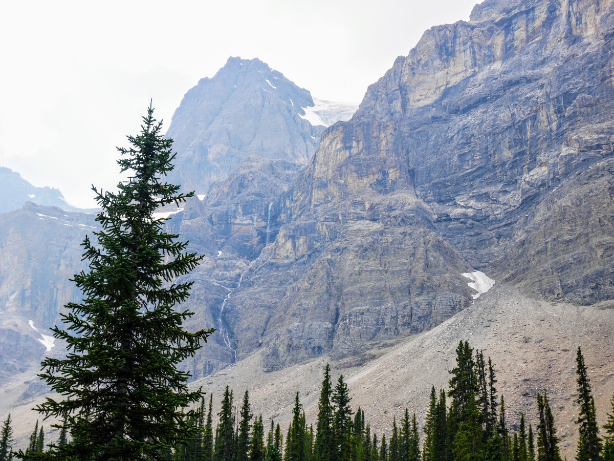 Molar Glacier on Noseeum Peak on the North Molar Pass Hike from the Icefields Parkway near Banff National Park