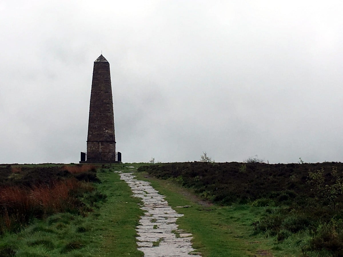 Cook's Monument on the Captain Cook's Monument and Roseberry Topping Hike in North York Moors, England