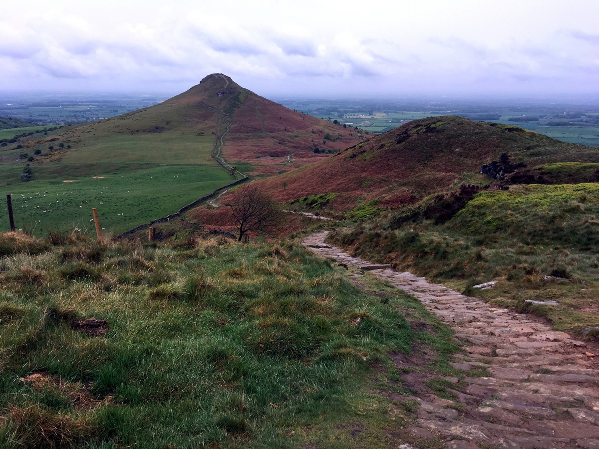 Path up to Newton Moor on the Captain Cook's Monument and Roseberry Topping Hike in North York Moors, England