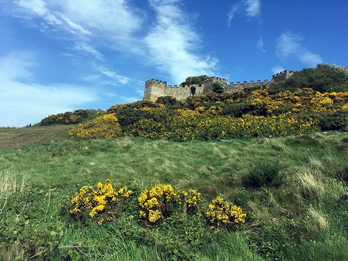 Walls of Raven Hall Hotel on the Ravenscar and Robin Hood’s Bay Hike in North York Moors, England