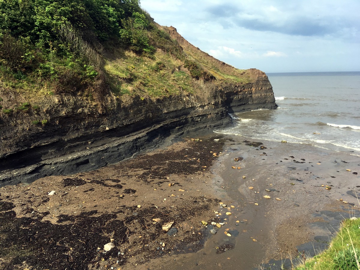 Boggle Hole on the Ravenscar and Robin Hood’s Bay Hike in North York Moors, England