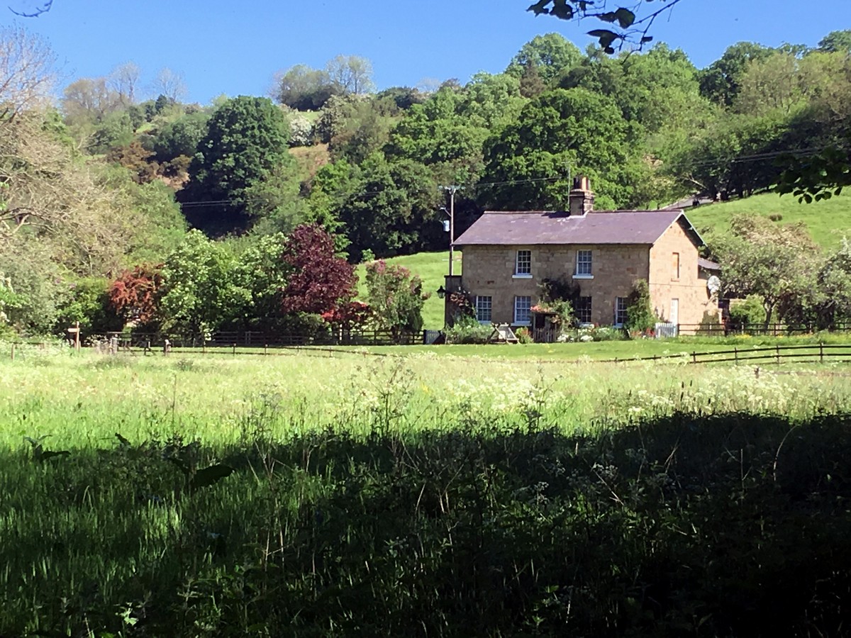 Incline Cottage on the Goathland, Mallyan Spout and the Roman Road Hike in North York Moors, England