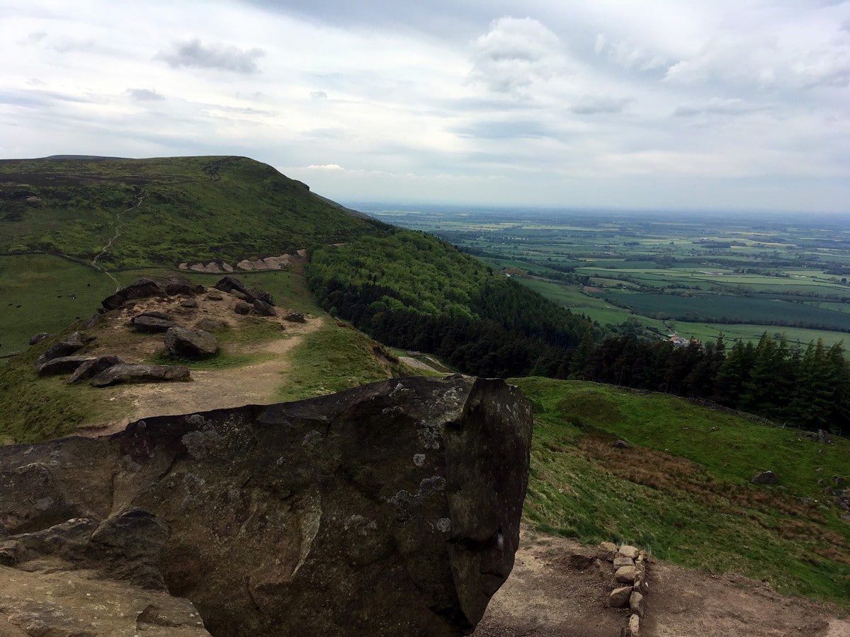 Cleveland plain on the Cold Moor and Urra Moor Hike in North York Moors, England