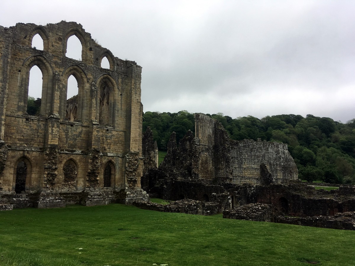 Trail views from the Helmsley to Rievaulx Abbey Hike in North York Moors, England