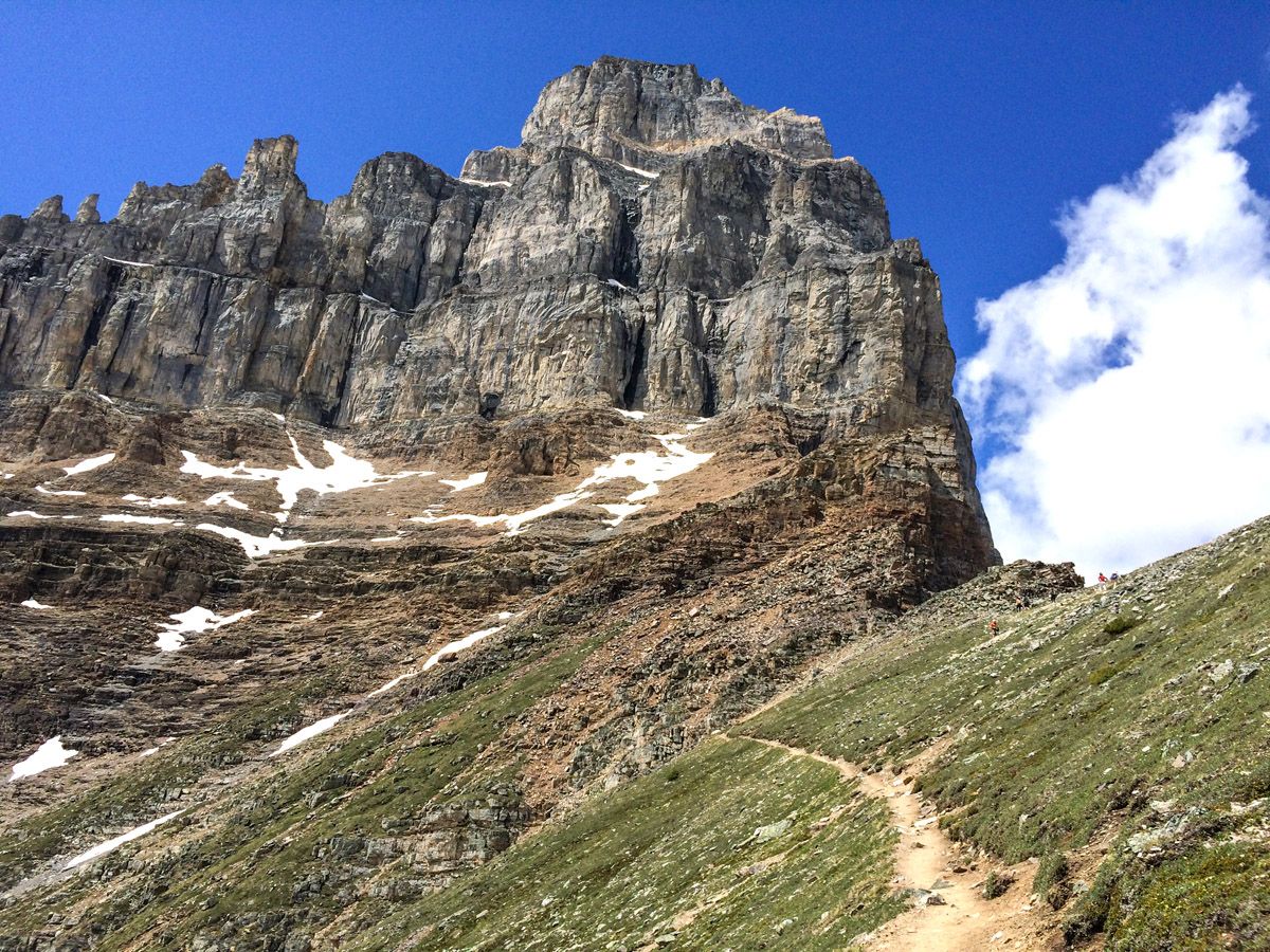 Mountain views on the Paradise Valley Circuit Hike near Lake Louise, Banff National Park, Alberta