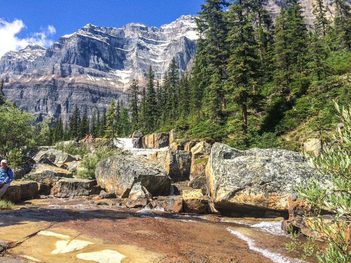 Mountain views from the Paradise Valley Circuit Hike near Lake Louise, Banff National Park, Alberta