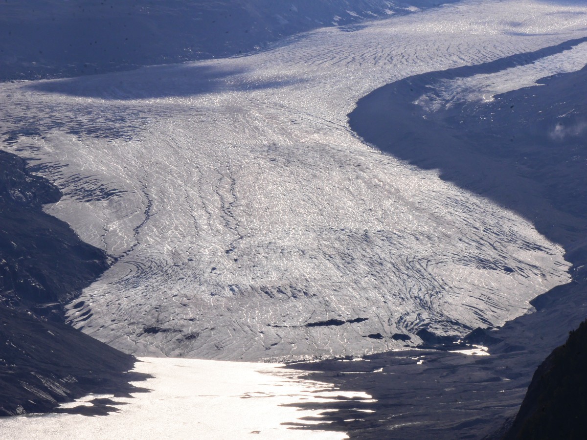 Toe of Saskatchewan Glacier on the Parker Ridge Trail Hike from the Icefields Parkway near Banff National Park