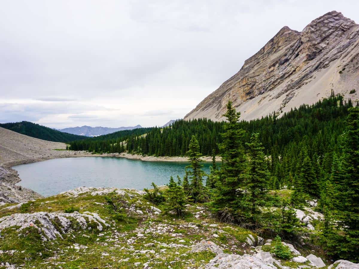 Picklejar Lake is a great attraction for a family trip in the Rockies