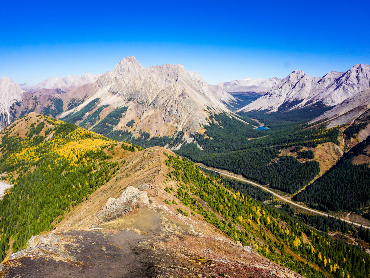 Views of the Pocaterra Ridge Hike in Kananaskis, near Canmore