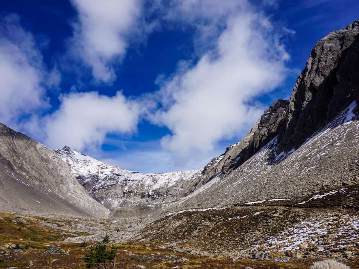 Incredible view from the Ptarmigan Cirque Hike in Kananaskis, near Canmore