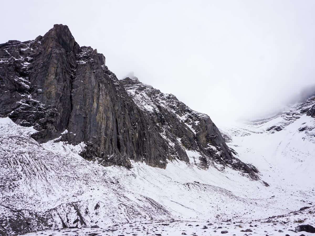 Autumn views of the Rae Glacier Hike in Kananaskis, near Canmore