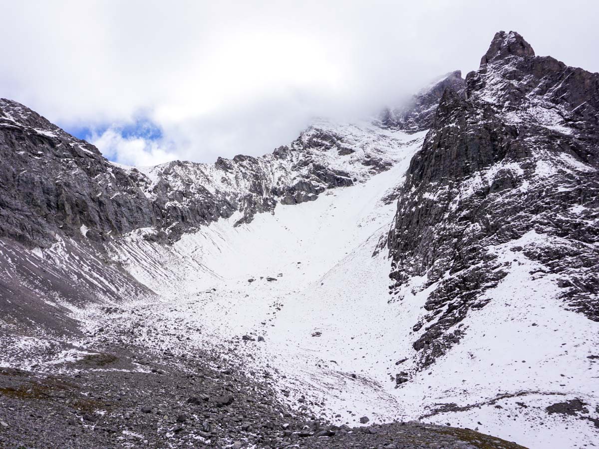 Lots of rocks on the Rae Glacier Hike in Kananaskis, near Canmore