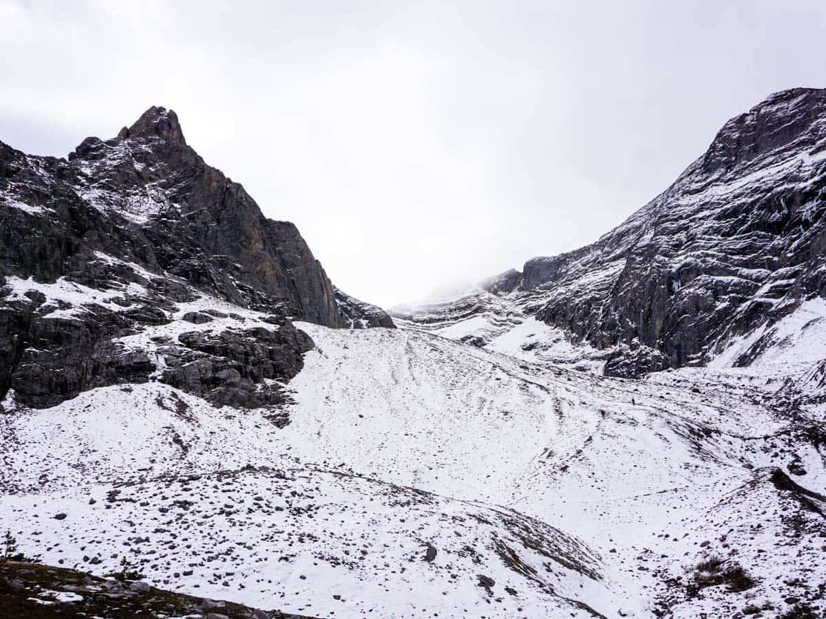 Sun on the Rae Glacier Hike in Kananaskis, near Canmore