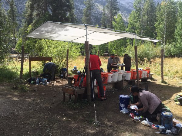 Resupply point on the John Muir Trail