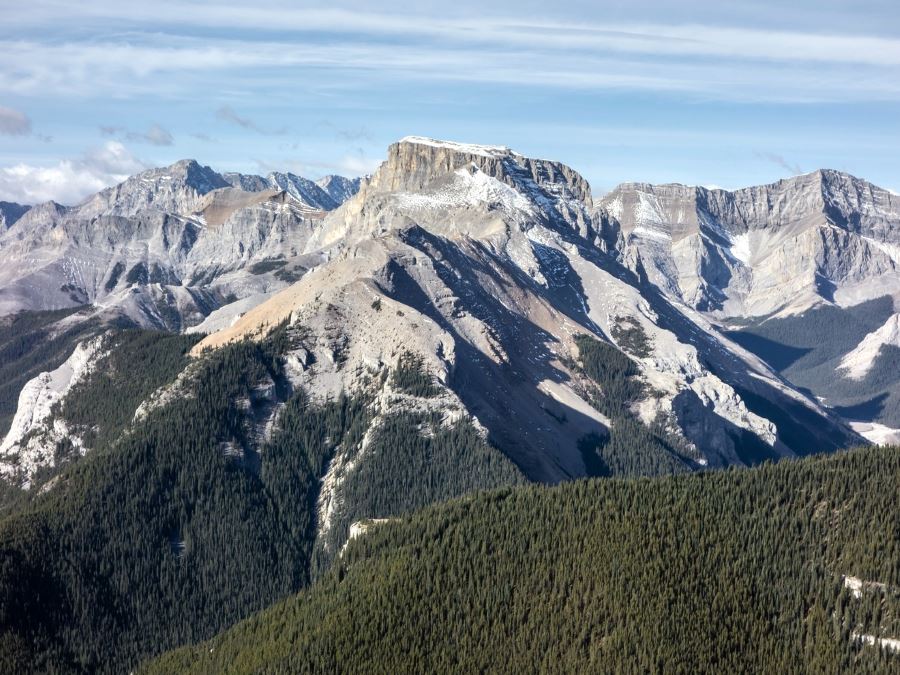 Impressive mountain from the Nihahi Ridge Hike from Bragg Creek, Kananaskis