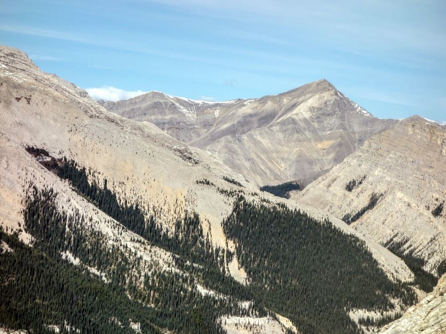 Grey mountains on the Nihahi Ridge Hike from Bragg Creek, Kananaskis