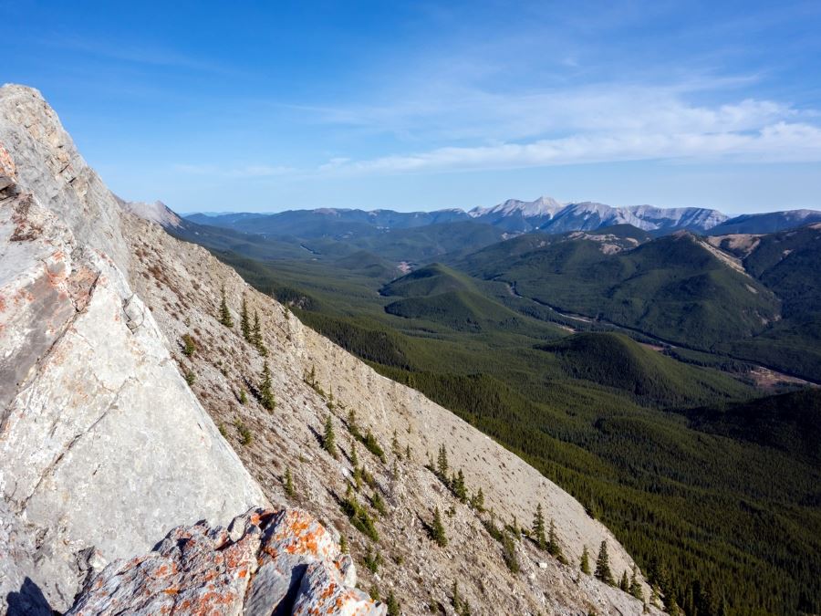 Green valley from the Nihahi Ridge Hike from Bragg Creek, Kananaskis