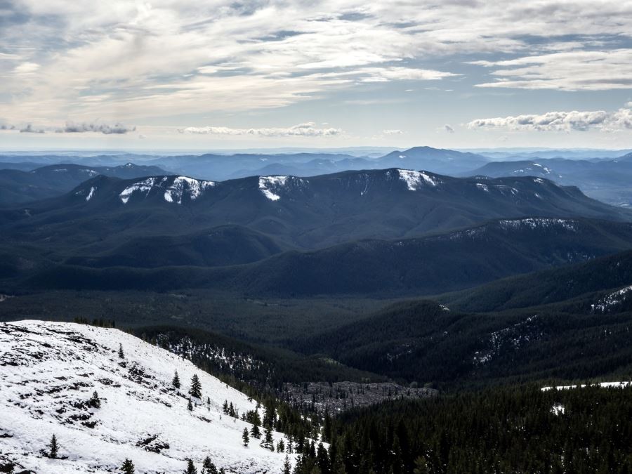 Panorama from the Volcano Ridge Hike in Sheep River Provincial Park, Kananaskis