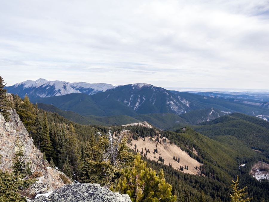 View from the top of the Powderface Ridge Hike near Bragg Creek, Kananaskis