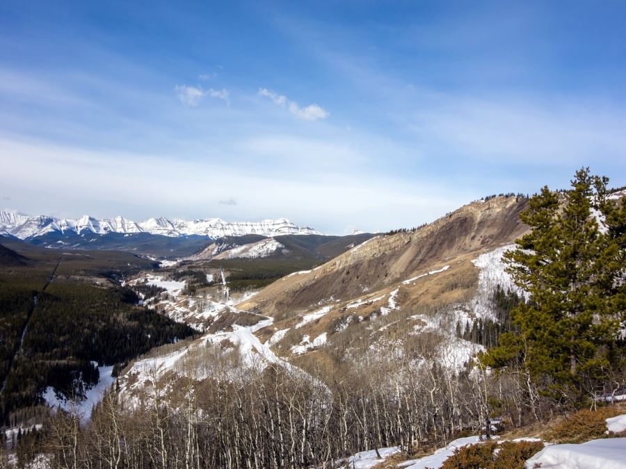 Mountain views from the Foran Grade and Windy Point Hike in Sheep River Provincial Park, Kananaskis