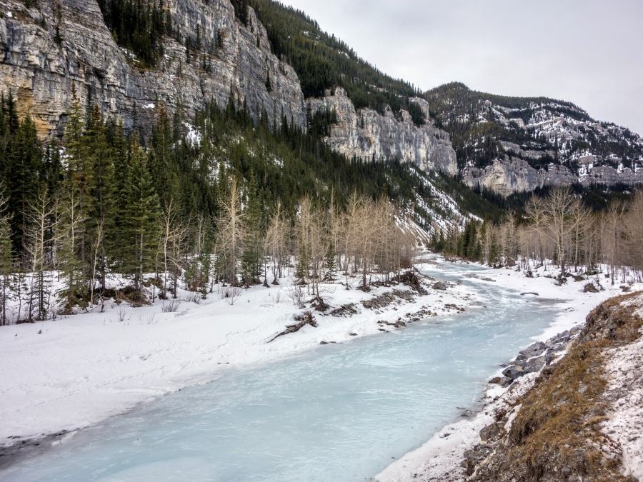 River on the Canyon Creek Ice Caves Hike from Bragg Creek, Kananaskis