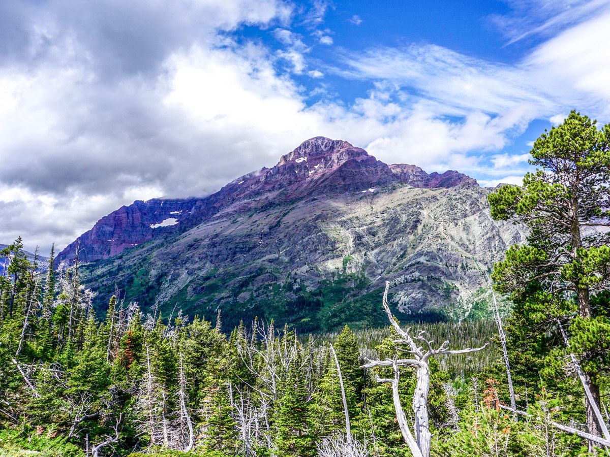 Mountain at Scenic Point Hike in Glacier National Park