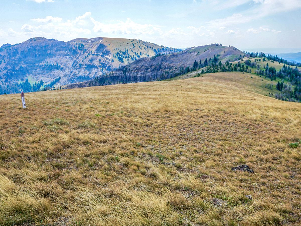 Sky Rim Hike in Yellowstone National Park has amazing views