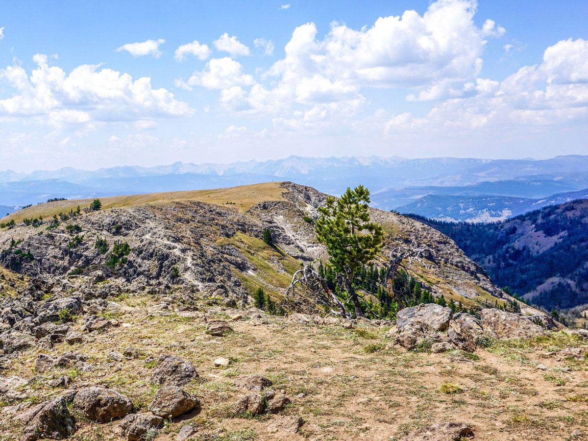 Hiking the Sky Rim trail in Yellowstone National Park