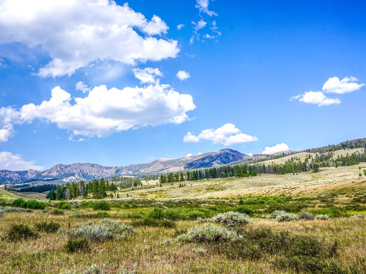 Trail of Sky Rim Hike in Yellowstone National Park