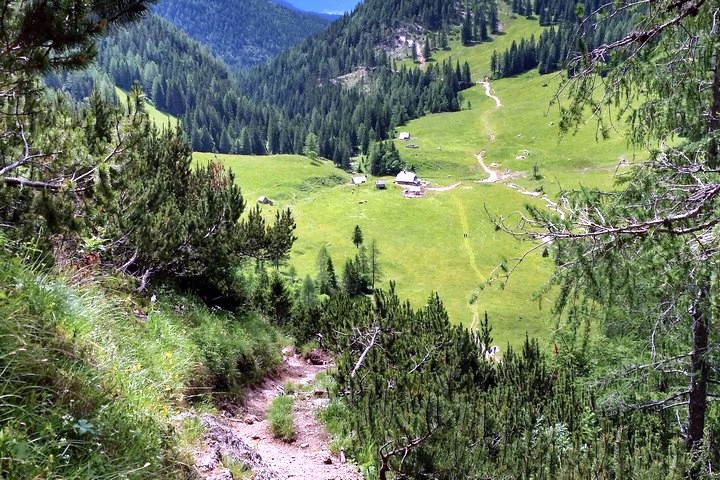 Mount Tosc trail in Slovenia, Julian Alps