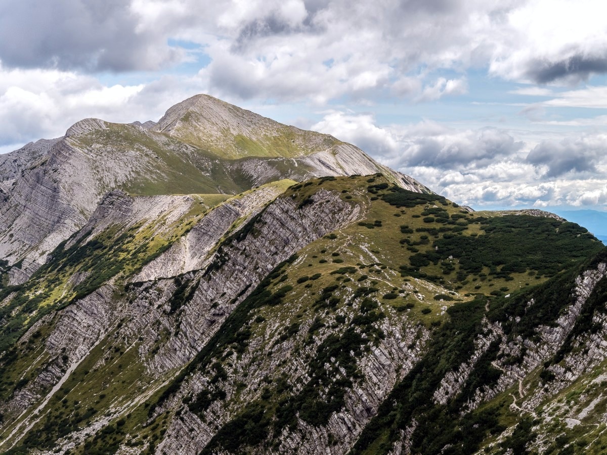 Mount Rodica from the Vogel and Rodica Hike in Julian Alps, Slovenia