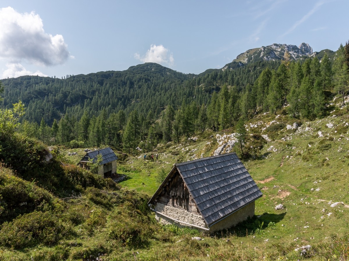 Ovčarija Pasture on the Valley of The Seven Lakes Hike in Julian Alps, Slovenia