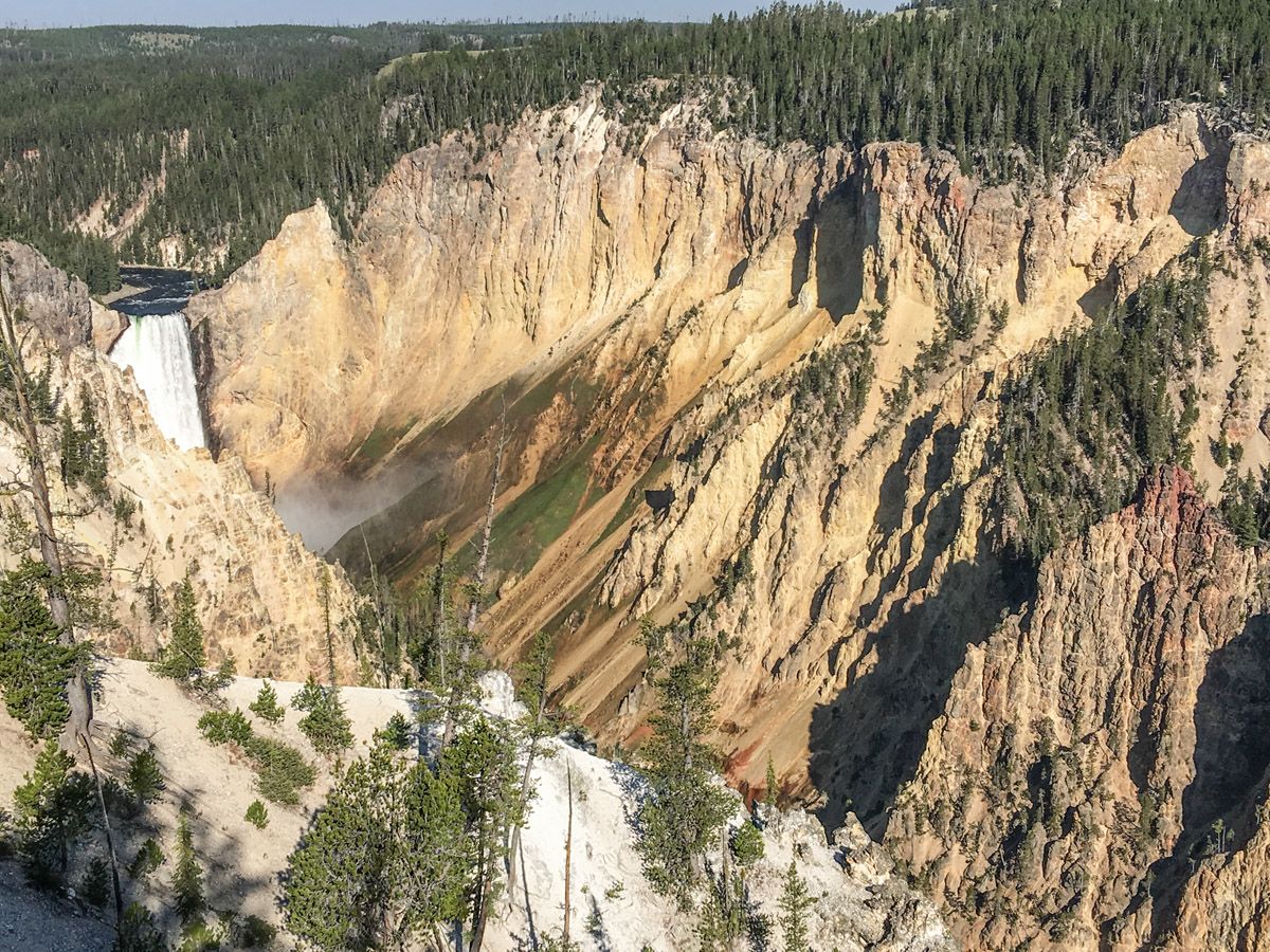 Stunning falls on South Rim Hike in Yellowstone National Park, Wyoming
