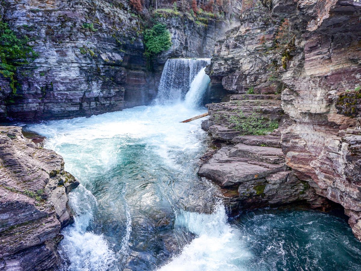 St Mary and Virginia Falls Hike Glacier National Park