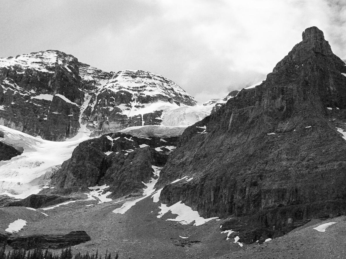 Mountain from the Stanley Glacier Hike in Kootenay National Park, Canadian Rocky Mountains