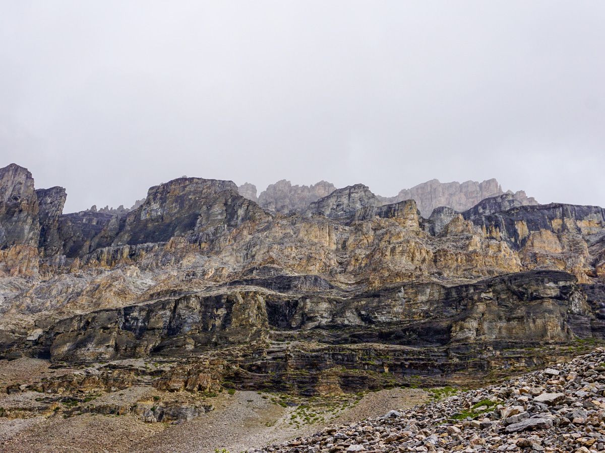 Mountain views from the Stanley Glacier Hike in Kootenay National Park, Canadian Rocky Mountains